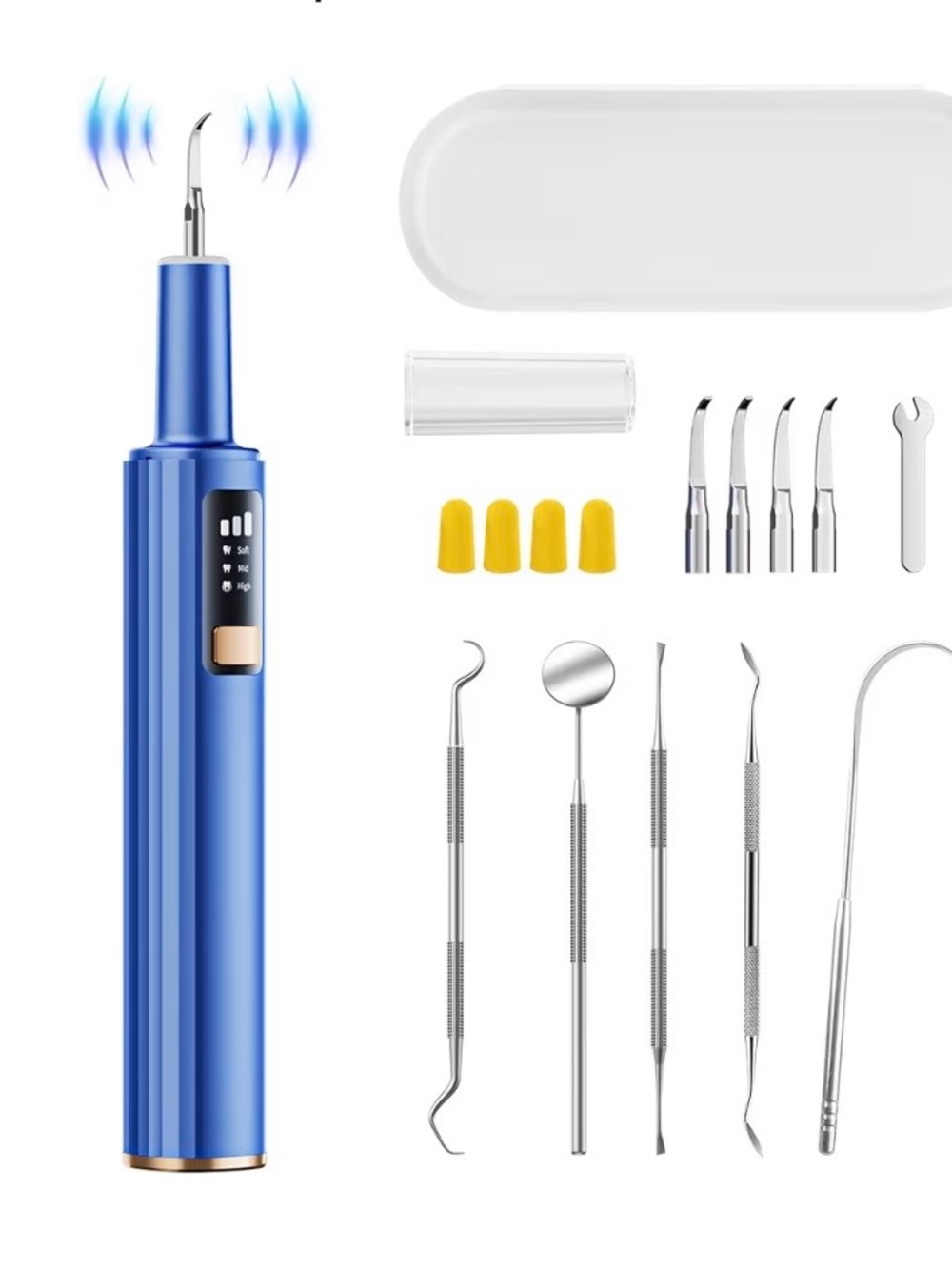 Electric Ultrasonic Dental Plaque Remover & Cleaning Kit (New)